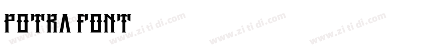 Potra Font字体转换